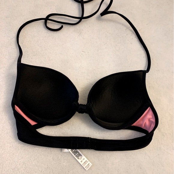 Pink black bikini top - Picture 3 of 3